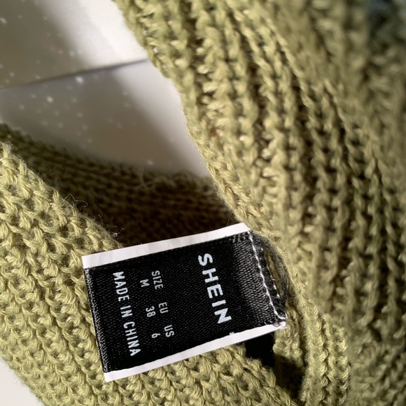 crochet knit crop top green - Picture 3 of 4